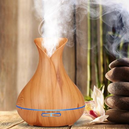 Humidificador e ionizador de aire LED RGB 400 ml