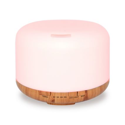 Humidificador e ionizador de aire LED RGB 500 ml