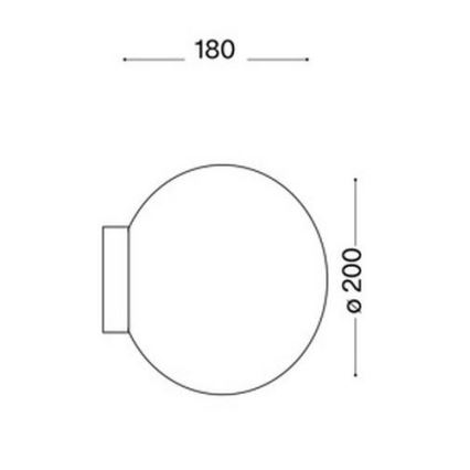 Ideal Lux 59815 - Aplique de pared LED RGBW regulable MAPA 1xE27/9W/230V 2700-6500K