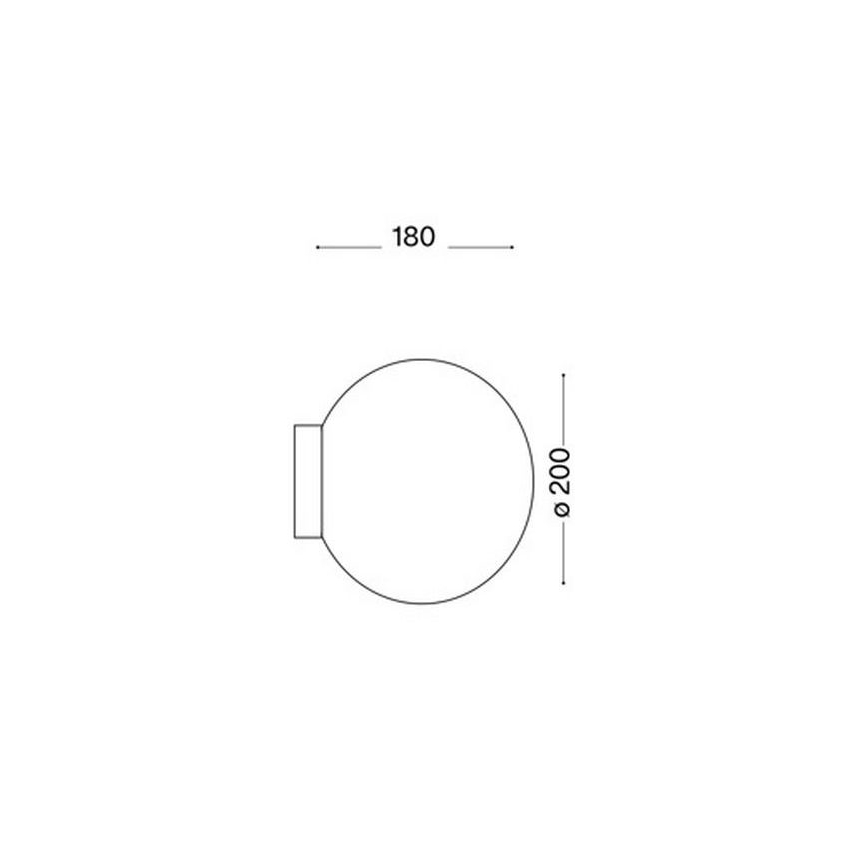 Ideal Lux 59815 - Aplique de pared LED RGBW regulable MAPA 1xE27/9W/230V 2700-6500K