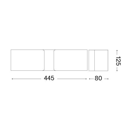 Ideal Lux - Aplique 2xE27/60W/230V
