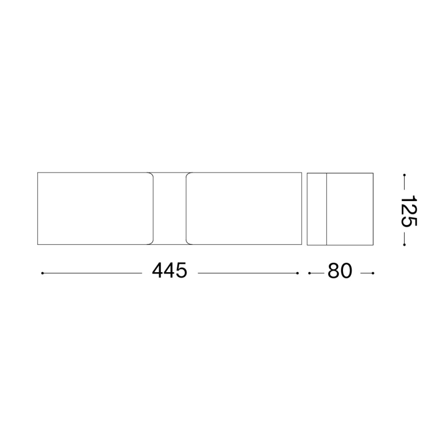 Ideal Lux - Aplique 2xE27/60W/230V