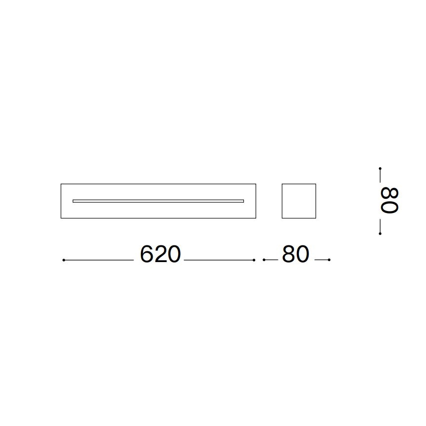 Ideal Lux - Aplique 4xE14/40W/230V blanco