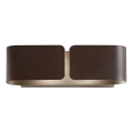Ideal Lux - Aplique CLIP 2xE27/60W/230V marrón
