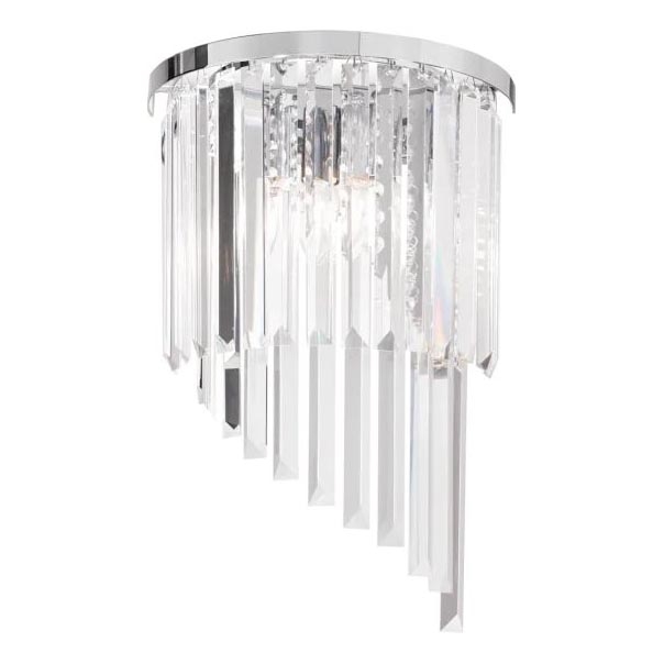 Ideal Lux - Aplique de cristal CARLTON 3xE14/40W/230V cromo brillante