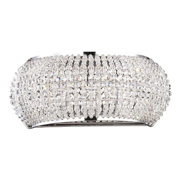 Ideal Lux - Aplique de cristal LED PASHA 3xG9/3W/230V cromo brillante