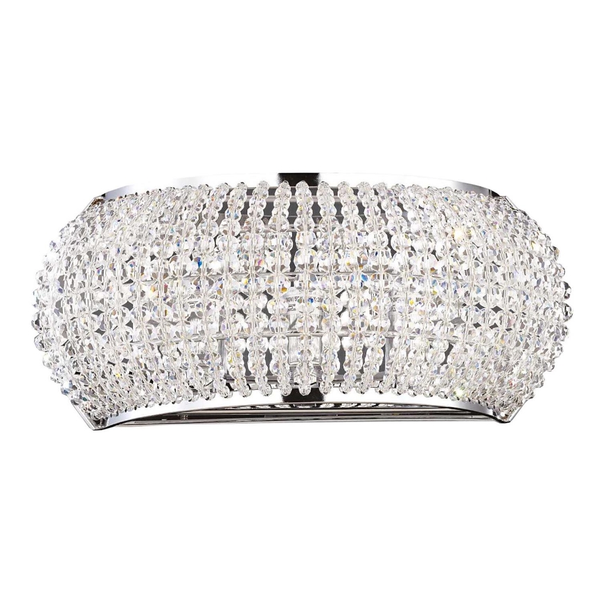 Ideal Lux - Aplique de cristal LED PASHA 3xG9/3W/230V cromo brillante