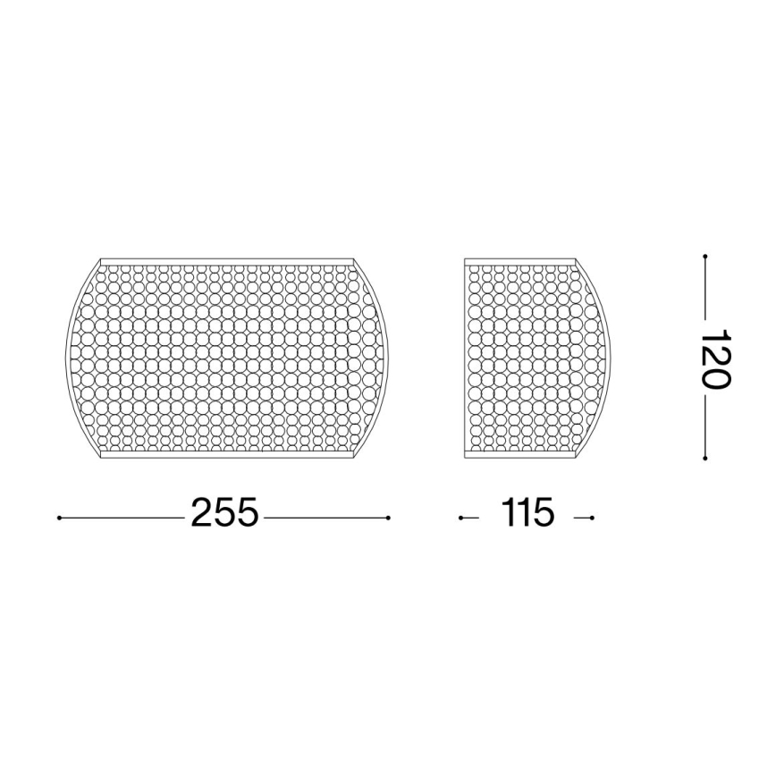 Ideal Lux - Aplique de cristal LED PASHA 3xG9/3W/230V dorado