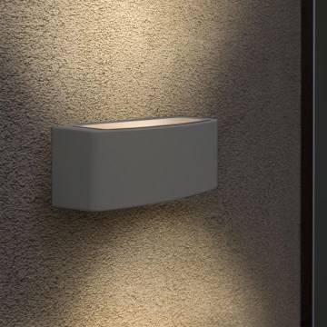 Ideal Lux - Aplique de exterior ANDROMEDA 1xE27/60W/230V IP55 antracita