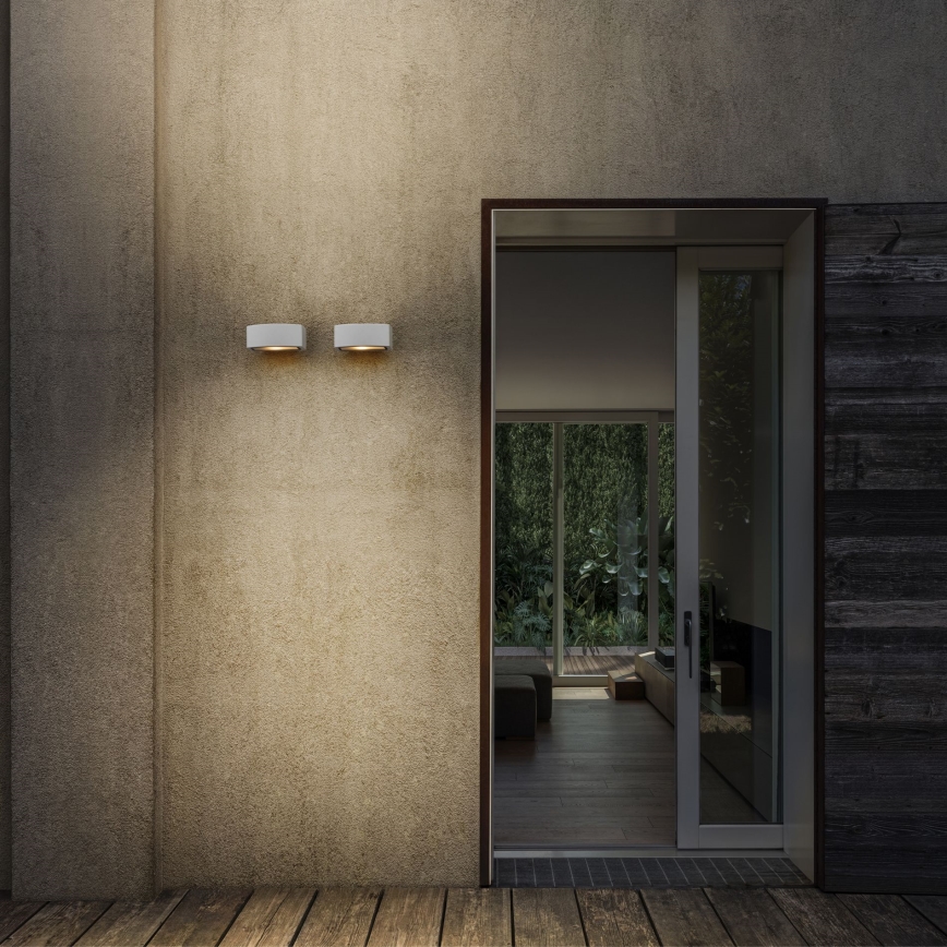 Ideal Lux - Aplique de exterior ANDROMEDA 1xE27/60W/230V IP55 blanco