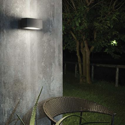 Ideal Lux - Aplique de exterior ANDROMEDA 1xE27/60W/230V IP55 negro