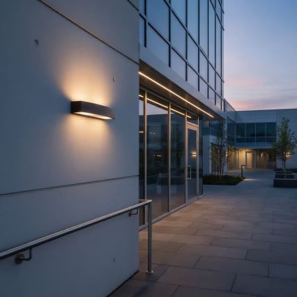 Ideal Lux - Aplique de exterior ANDROMEDA 2xE27/60W/230V IP55 marrón