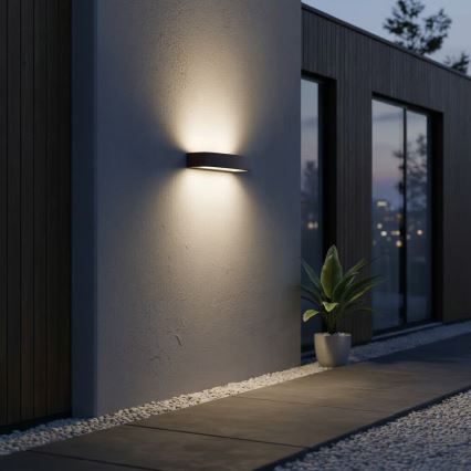 Ideal Lux - Aplique de exterior ANDROMEDA 2xE27/60W/230V IP55 marrón