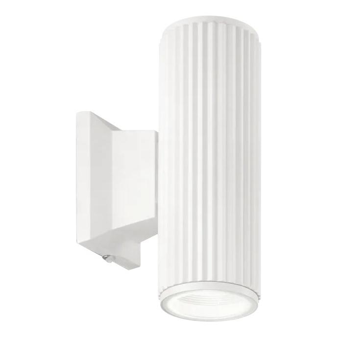 Ideal Lux - Aplique de exterior BASE 2xGU10/28W/230V IP44 blanco