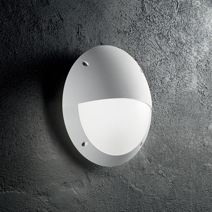 Ideal Lux - Aplique de exterior LUCIA 1xE27/23W/230V IP66 blanco