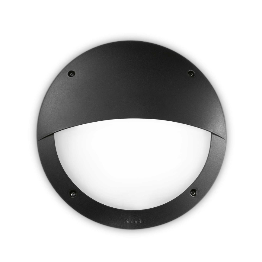 Ideal Lux - Aplique de exterior LUCIA 1xE27/23W/230V IP66 negro