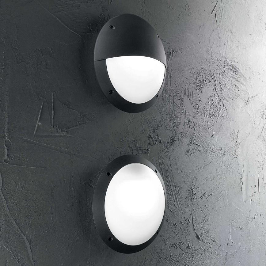 Ideal Lux - Aplique de exterior LUCIA 1xE27/23W/230V IP66 negro
