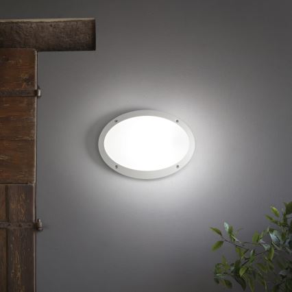 Ideal Lux - Aplique de exterior MADDI 1xE27/23W/230V IP66 blanco