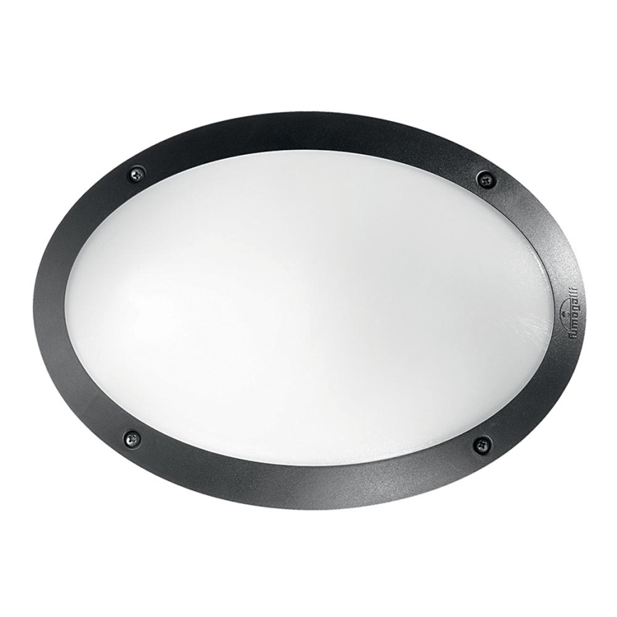 Ideal Lux - Aplique de exterior MADDI 1xE27/23W/230V IP66 negro