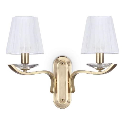 Ideal Lux - Aplique de pared de cristal PEGASO 2xE14/28W/230V dorado