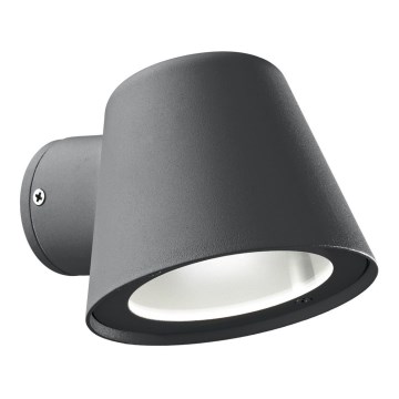 Ideal Lux - Aplique de pared exterior 1xGU10/35W/230V IP43 antracita