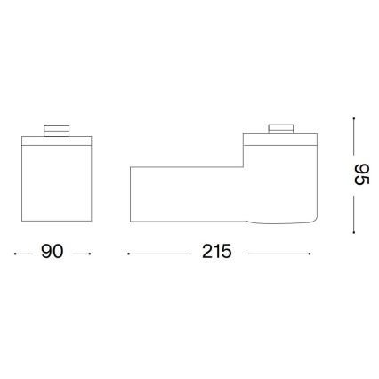 Ideal Lux - Aplique de pared exterior CLIO 1xE27/42W/230V IP44 gris