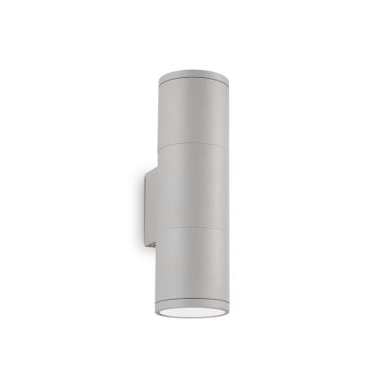 Ideal Lux - Aplique de pared exterior GUN 1xGU10/35W/230V 21 cm IP44 gris