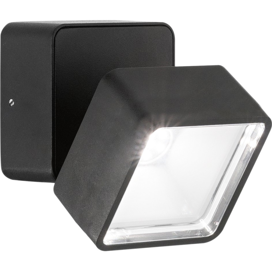 Ideal Lux - Aplique de pared exterior LED OMEGA LED/7W/230V CRI 90 IP54 marrón