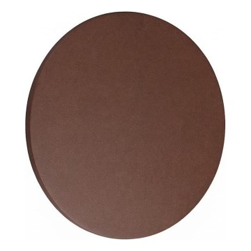 Ideal Lux - Aplique de pared exterior LED PUNTO LED/16W/230V CRI 90 Ø 30 cm IP54 marrón