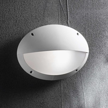 Ideal Lux - Aplique de pared exterior POLAR 1xE27/23W/230V IP66 blanco