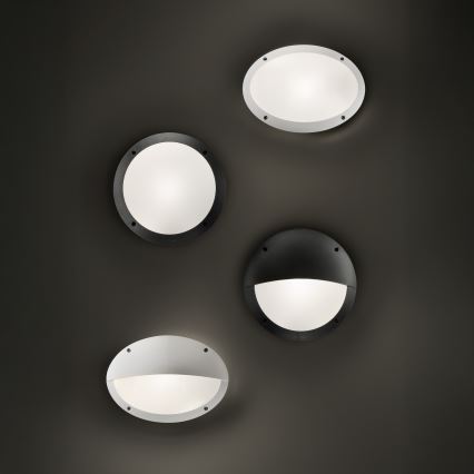 Ideal Lux - Aplique de pared exterior POLAR 1xE27/23W/230V IP66 blanco