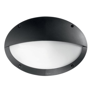 Ideal Lux - Aplique de pared exterior POLAR 1xE27/23W/230V IP66 negro