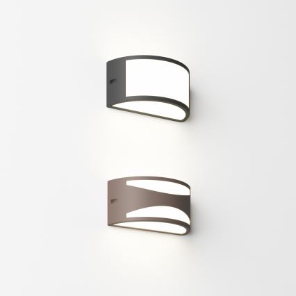 Ideal Lux - Aplique de pared exterior REX 1xE27/60W/230V IP44 marrón