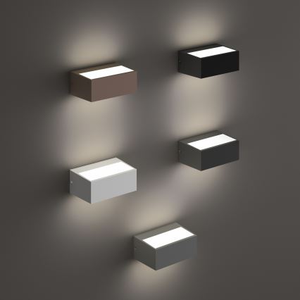 Ideal Lux - Aplique de pared exterior TWIN 1xG9/28W/230V IP44 marrón