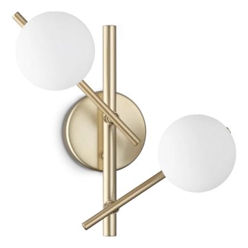 Ideal Lux - Aplique de pared LED ATLAS 2xG9/3W/230V dorado