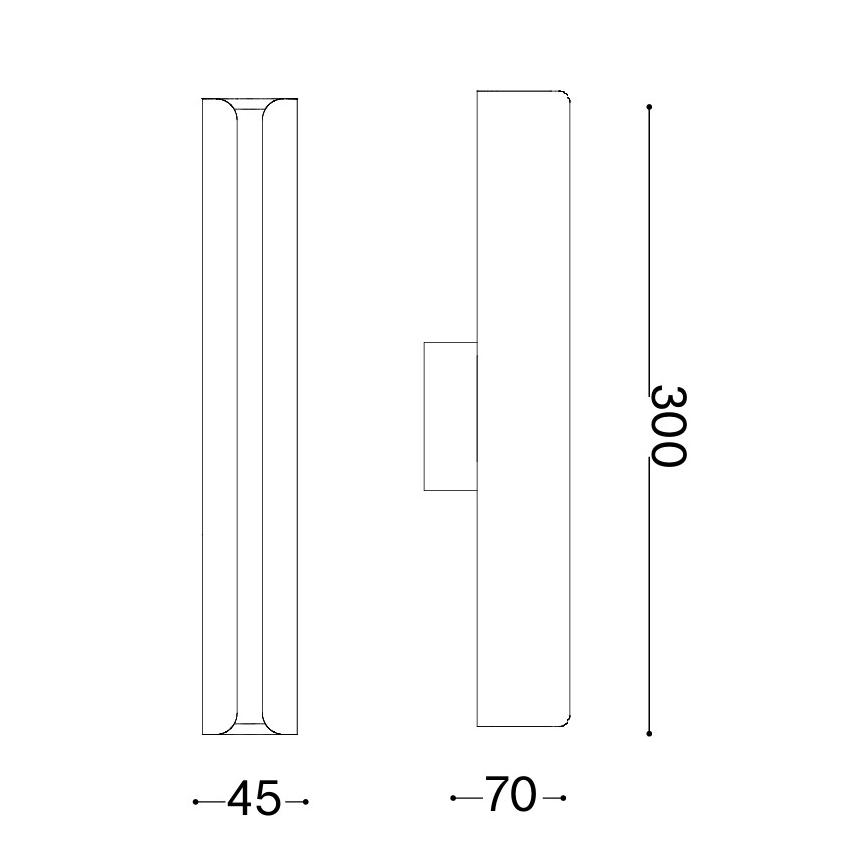 Ideal Lux - Aplique de pared LED DORICA LED/8,5W/230V IRC 90 cromo mate