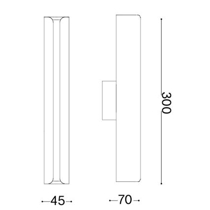 Ideal Lux - Aplique de pared LED DORICA LED/8,5W/230V CRI 90 latón