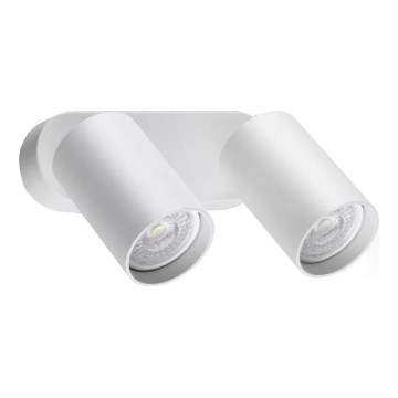 Ideal Lux - Aplique de pared LED orientable DYNAMITE 2xGU10/7W/230V IRC 90 blanco
