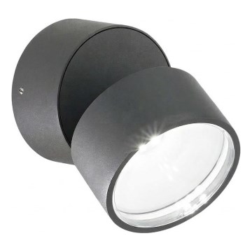 Ideal Lux - Aplique de pared LED para exterior OMEGA LED/7W/230V CRI 90 IP54 antracita