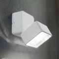 Ideal Lux - Aplique de pared LED para exterior OMEGA LED/7W/230V IRC 90 IP54 blanco