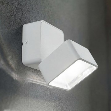 Ideal Lux - Aplique de pared LED para exterior OMEGA LED/7W/230V IRC 90 IP54 blanco