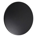 Ideal Lux - Aplique de pared LED para exterior PUNTO LED/12W/230V CRI 90 Ø 24 cm IP54 negro
