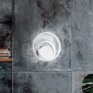 Ideal Lux - Aplique de pared LED regulable OZ LED/28W/230V CRI 90 blanco