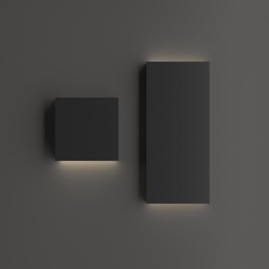 Ideal Lux - Aplique de pared para exterior POST-IT LED/3W/12V CRI 90 negro