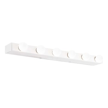Ideal Lux - Aplique de pared PRIVE 6xE14/40W/230V blanco