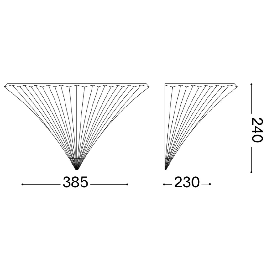 Ideal Lux - Aplique de pared SANTA 1xE14/40W/230V color dorado