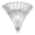 Ideal Lux - Aplique de pared SANTA 1xE14/40W/230V cristal transparente