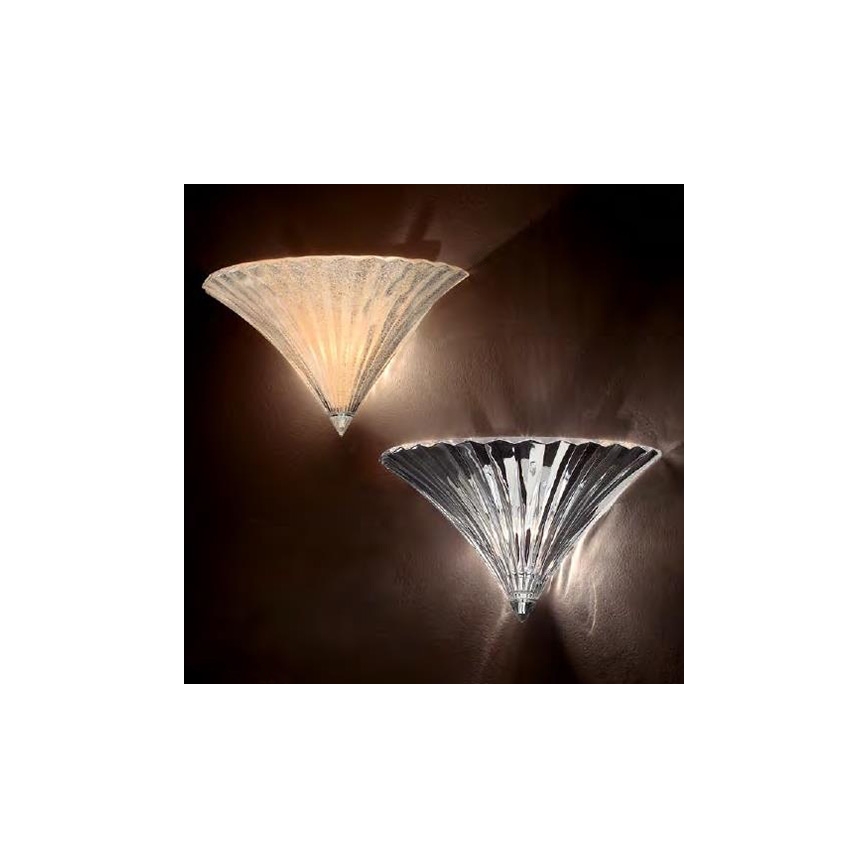 Ideal Lux - Aplique de pared SANTA 1xE14/40W/230V cristal transparente