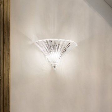 Ideal Lux - Aplique de pared SANTA 1xE14/40W/230V transparente