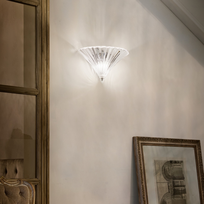 Ideal Lux - Aplique de pared SANTA 1xE14/40W/230V transparente